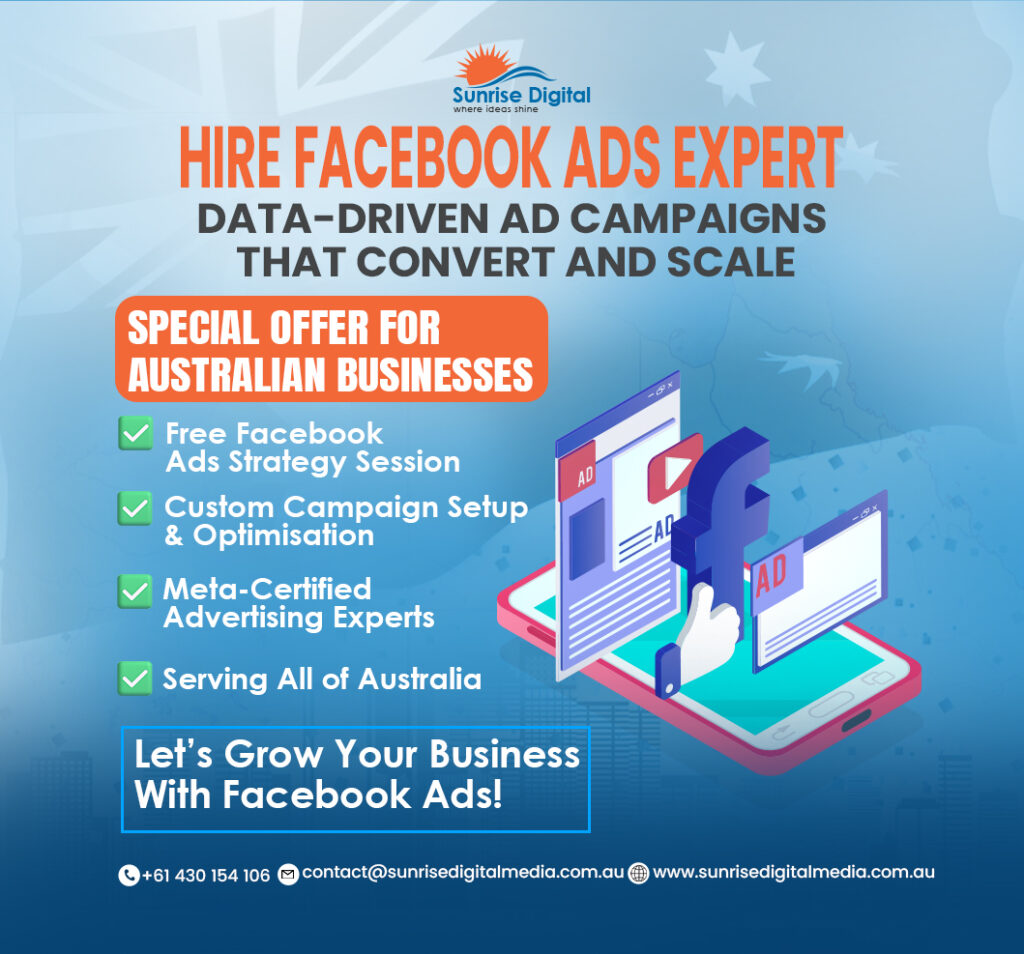 Hire Facebook Ads Expert | Grow Sales in Australia with Meta
