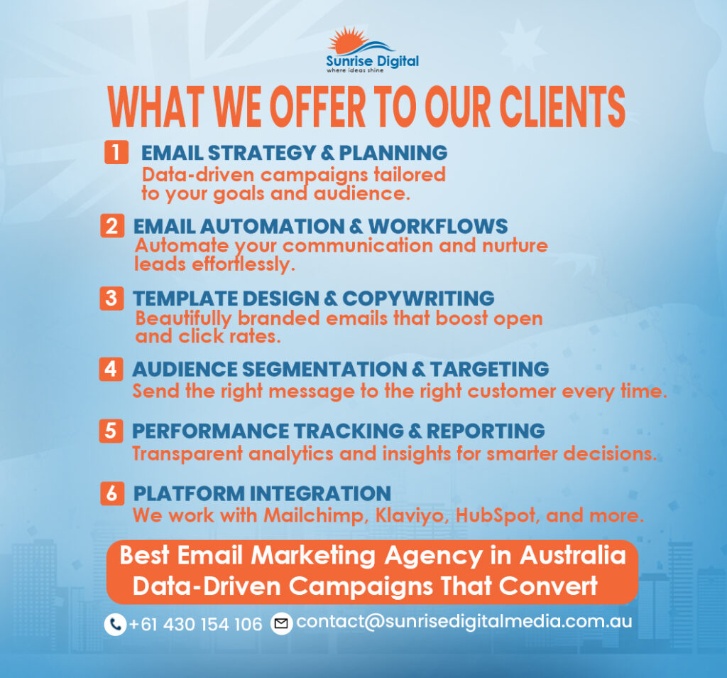 Email Marketing Agency in Australia | Sunrise Digital Media